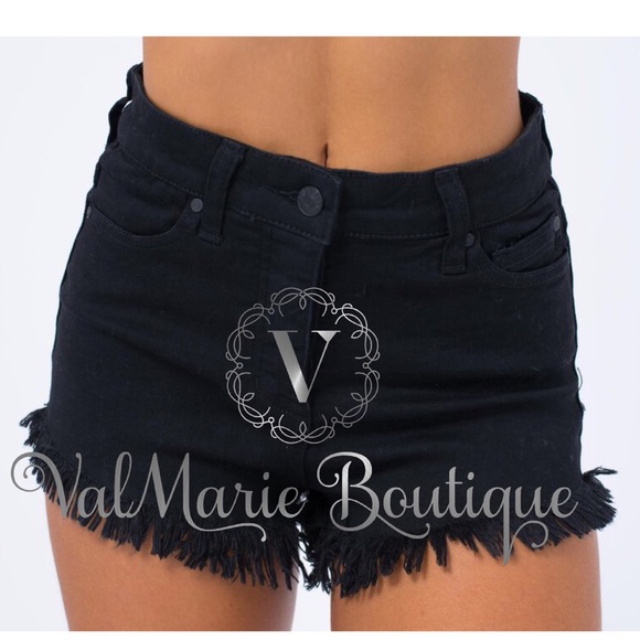 Mini Distressed Denim Shorts - Picture 2 of 5